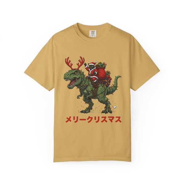 Miso-Funny Santa-Saurus Cat T-shirt
