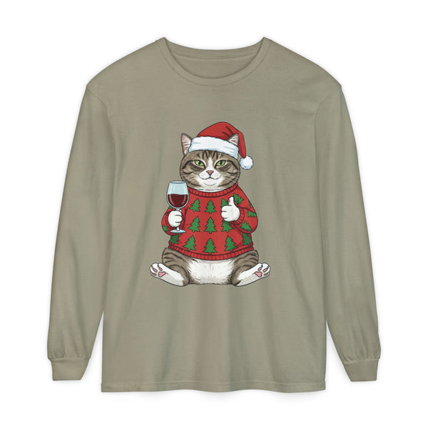 Miso-Funny Christmas Cat Likes Long Sleeve T-Shirt
