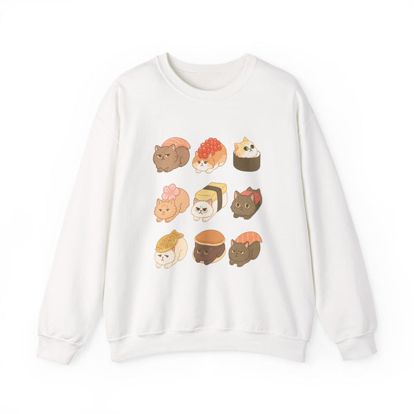 Miso-Funny Cute Cat Sushi Sweatshirt