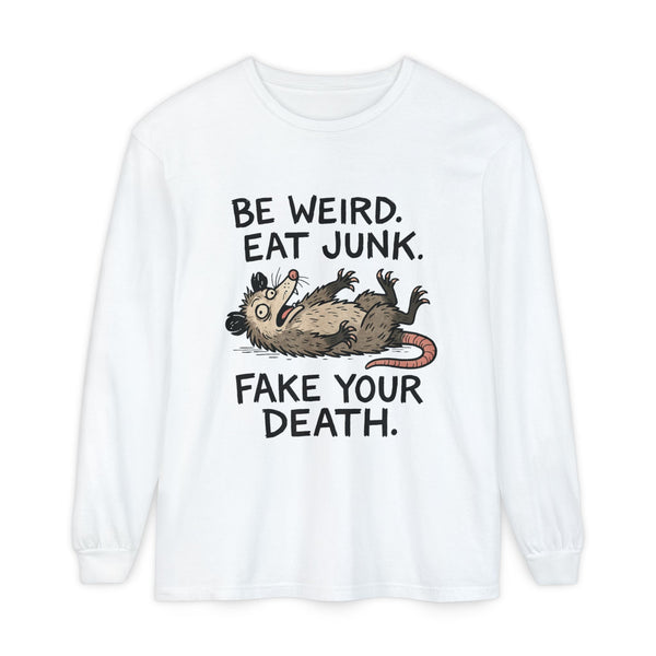 Miso-Funny Possum Playing Dead Long Sleeve T-Shirt
